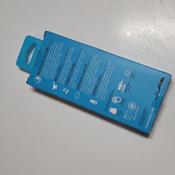 JLab Bluetooth Wireless Ear Buds Black Audio Metal Sweatproof 6 Hours Play NWT - Picture 2 of 15